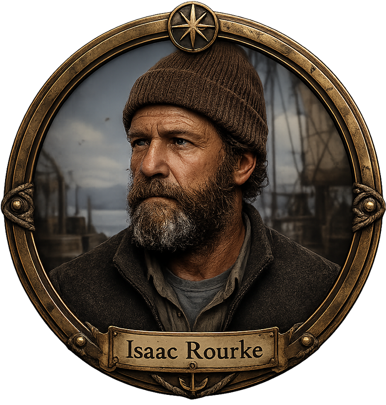 Isaac Rourke, first mate
